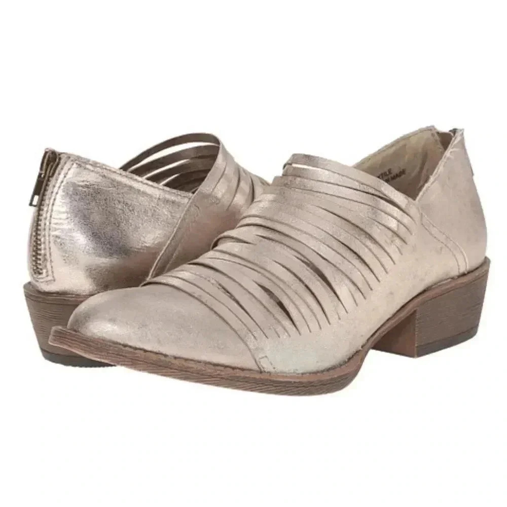 Coconuts by Matisseย MeadeโMetallic Ankle Bootie